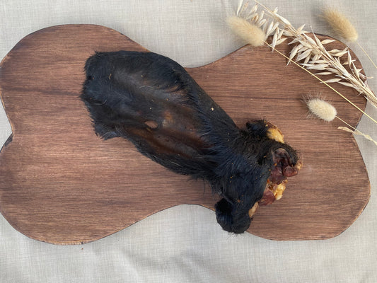 Runderoor met haar en vlees