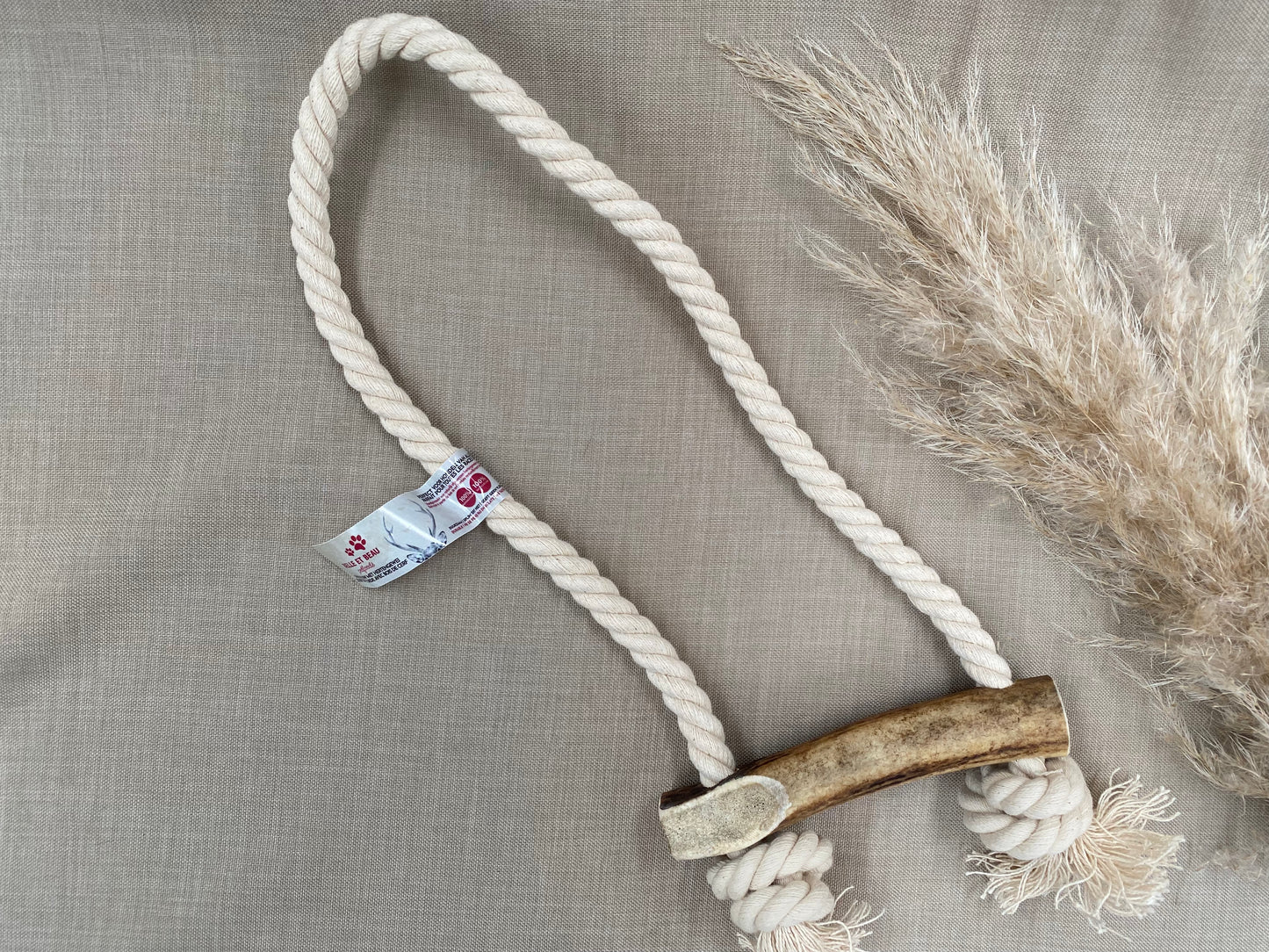 Touw met hertengewei hook