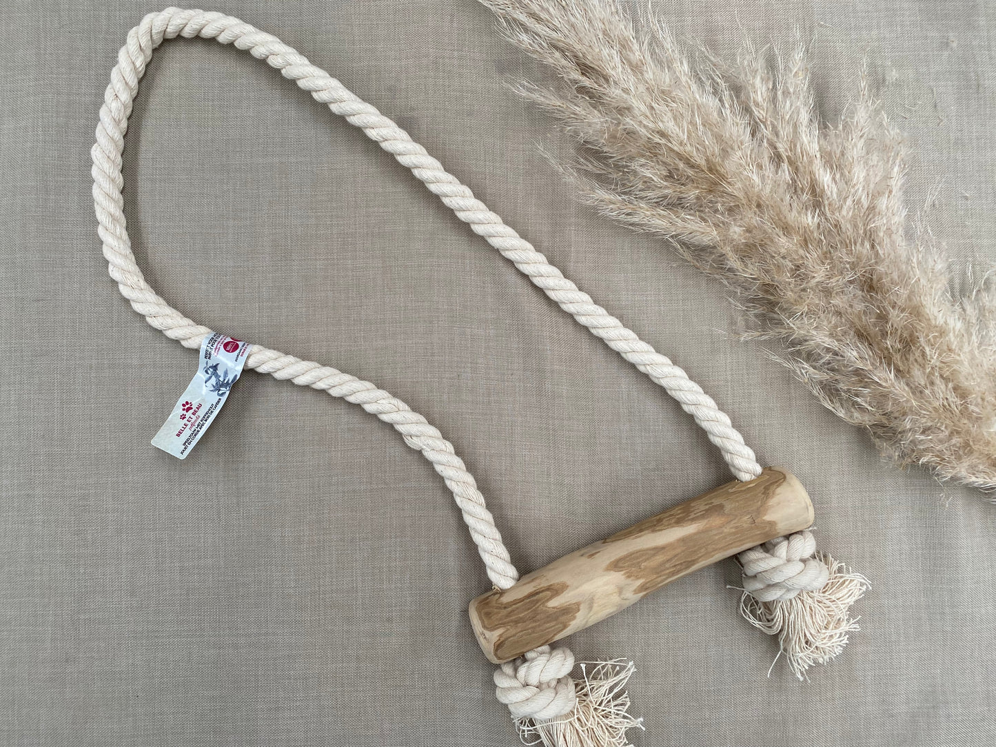 Touw met koffiehout hook