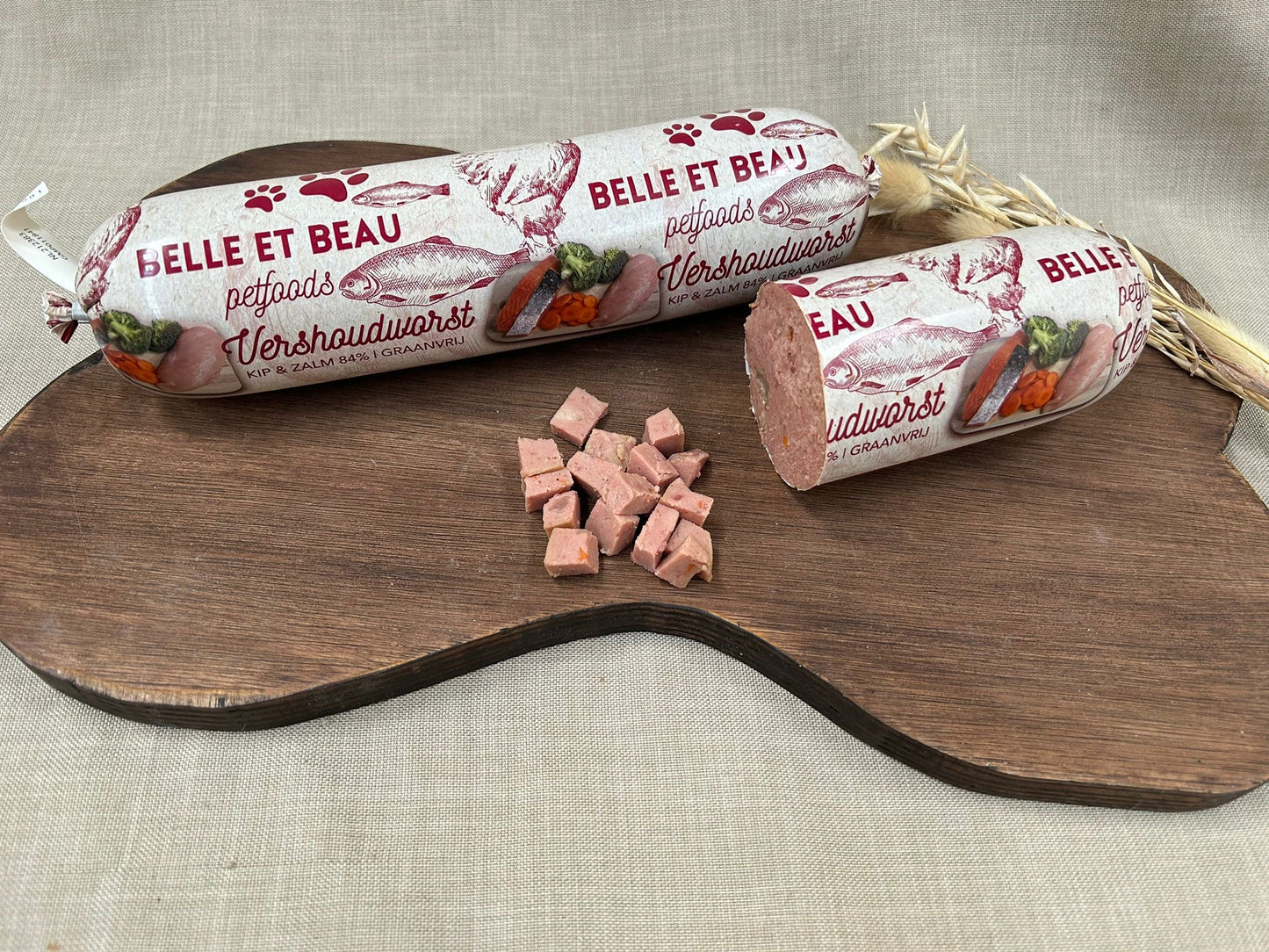 Gestoomde kip met zalm en zilvervliesrijst - 600 gram 5 stuks + 7 gratis