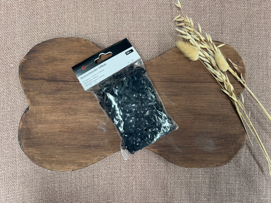 Zwarte elastiekjes 500 stuks