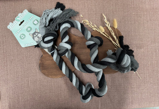 Touw met 5 knotten 145 cm