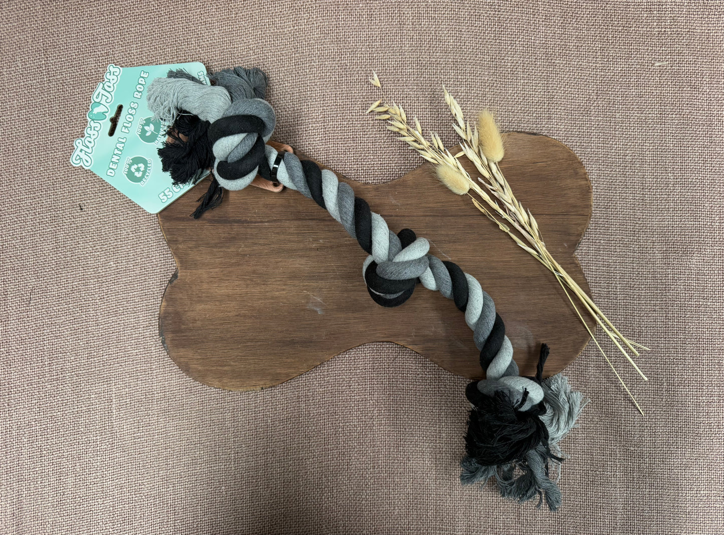 Touw met 3 knotten 55 cm