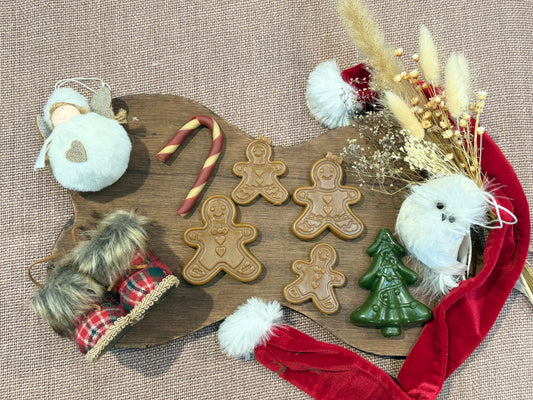 Kerstfamilie 6 stuks