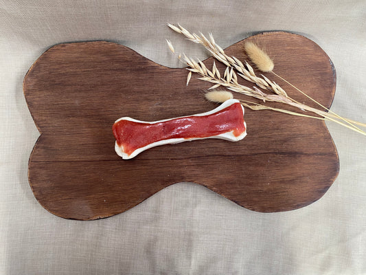 Geperste buffelhuid bot met eend 15 cm