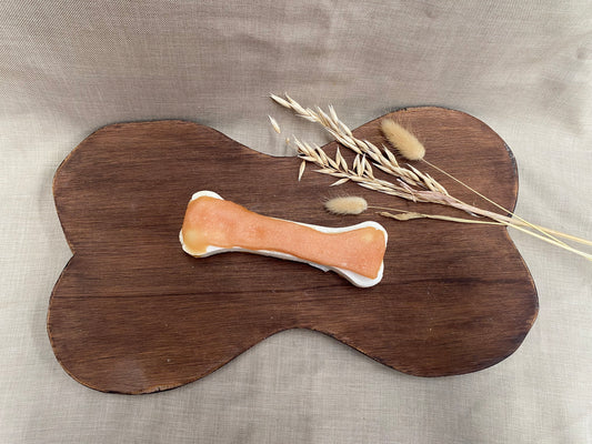 Geperste buffelhuid bot met kip 15 cm