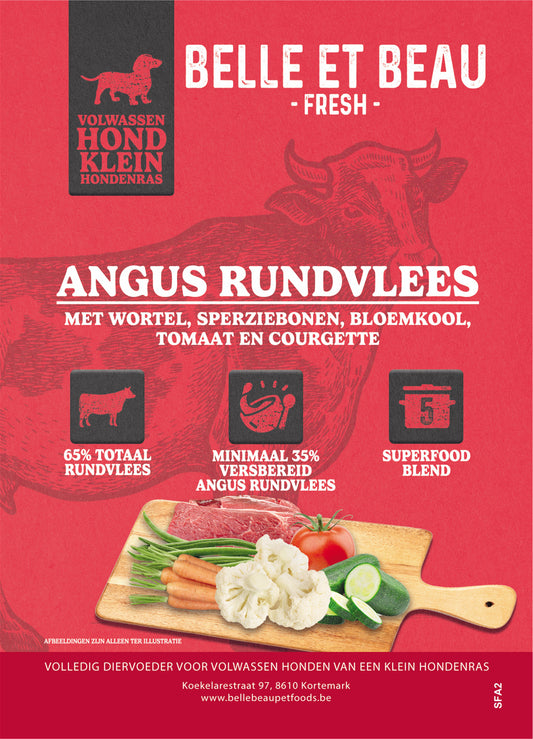 ANGUS RUND MET WORTEL, SPERZIEBONEN, BLOEMKOOL, TOMAAT EN COURGETTE