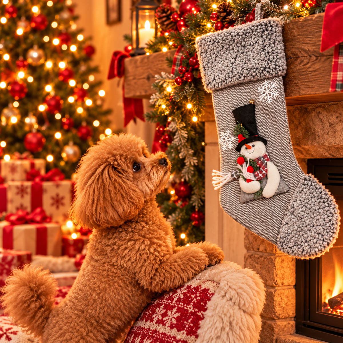 🎄 Kerstkous Westley met Sneeuwman Grijs – Een Kerstcadeautje voor Jouw Hond