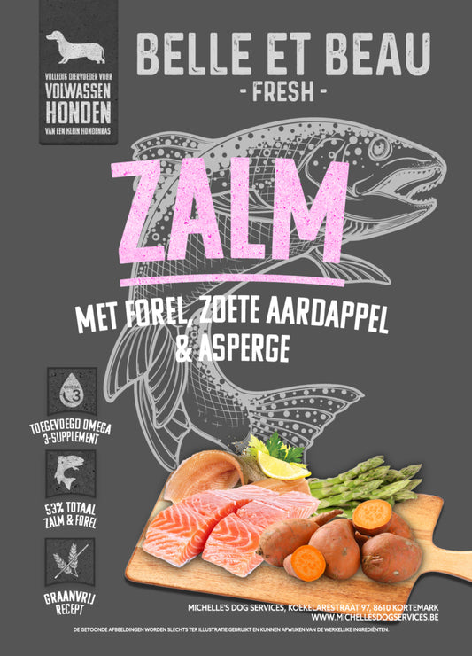 ZALM MET FOREL, ZOETE AARDAPPEL & ASPERGE