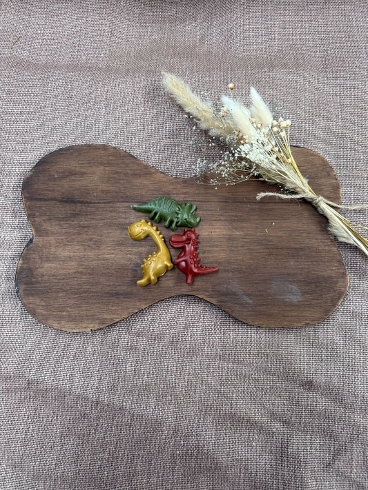 Vegetarische dino met appel S