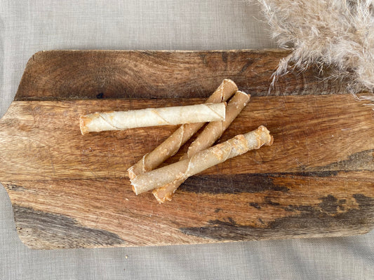 Runderstaafje gevuld met zalm